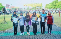 Ajak Siswa Senam Bersama, BNKK Kendal Ingin Pelajar di Kendal Jauhi Narkoba