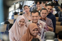 Wajah Gembira Warga Jateng yang Ikut Mudik Gratis (Jateng Memanggil/Ist)