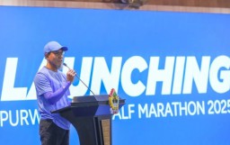 Sekda Provinsi Jawa Tengah, Sumarno, Saat Acara Launching Event Purwokerto Half Marathon (Jateng Memanggil/Antara)