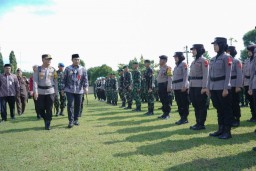 Apel Persiapan Pengamanan Arus Mudik Polres Sragen (Jateng Memanggil/Ist)