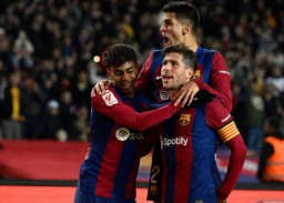 Keterangan: Tim Barcelona (Foto: Antara)