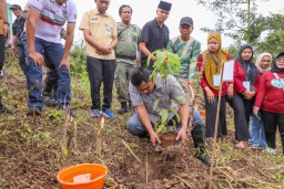 Tanam 1.000 Bibit Pohon di Waduk Logung Kudus, Taj Yasin: Kita Hidup dari Alam