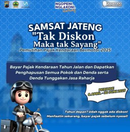 Keterangan: Famplet program pemutihan pajak di Jateng. (Hms/Pemprov Jateng)