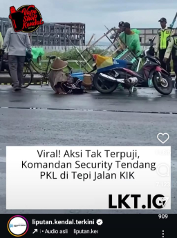 Keterangan: Tangkapan layar di akun  IG Liputan Kendal Terkini, Selasa 27/05/2025. (dok/Jateng Memanggil)
